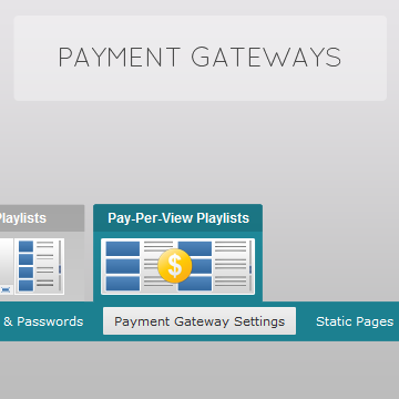 Configuración de Pasarela de Pagos para el vídeo Pay-Per-View